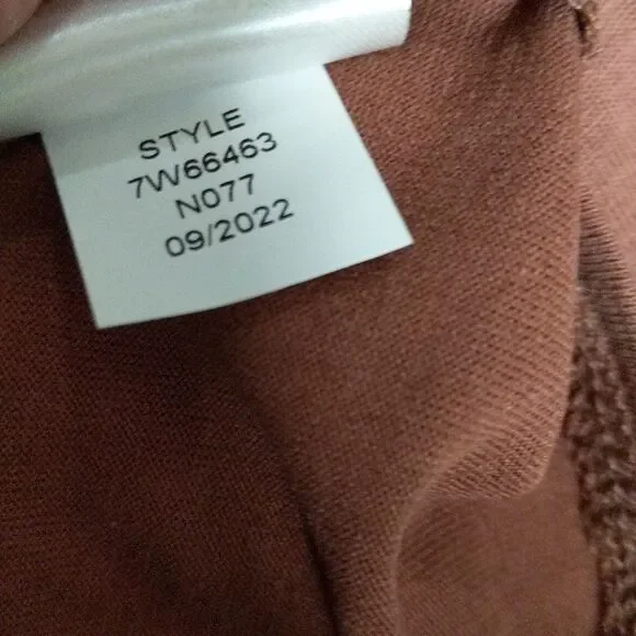 NWT Lucky Brand Sandwash Tiered Tunic v-neck long sleeve 7W66463 size Small - Picture 7 of 11